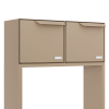 Rotterdam for Two Mailbox System with Parcel Compartment in Beige
