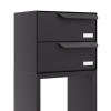 Rotterdam for Two Mailbox System in Black