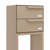 Rotterdam for Two Mailbox System in Beige