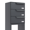 Rotterdam for Three Mailbox System in Anthracite