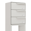 Rotterdam for Three Mailbox System in White