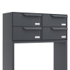 Rotterdam for Four Mailbox System in Anthracite