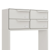Rotterdam for Four Mailbox System in White