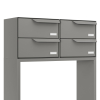 Rotterdam for Four Mailbox System in Metallic Gray