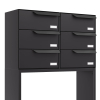 Rotterdam for Six | V Mailbox System in Black