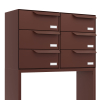 Rotterdam for Six | V Mailbox System in Brown