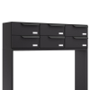 Rotterdam for Six | H Mailbox System in Black