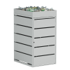 Edgar Single Trash Can Storage Unit 240 Liter in Light Gray