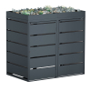 Edgar Double Trash Can Shed, 240 Liter, Anthracite
