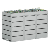 Edgar Triple Trash Can Storage, 240 Liter, Light Gray