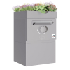 Bremen Parcel Box with Green Roof  - Size M in Agate Gray | Rear Removal - Freestanding