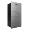 Monaco Parcel Box in Black with Stainless Steel Front| Rear Removal