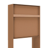 Oxford Rust Finish Mailbox with Wooden Handle