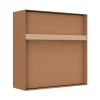 Oxford Rust Wall Mount Mailbox with Wooden Handle