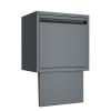 Pacco In-Wall Parcel Drop Box, Graphite Gray