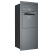 Sanello Graphite Gray Through-the-Wall Mailbox | Rear Access