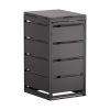Kim Single 120L Trash Can Storage in Black