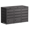 Edda Triple Trash Can Storage, 240L, Black