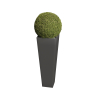 Skinny Vase Medium Planter in Anthracite