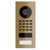 Surface-mounted door intercom system Smart-ON Doorbird D1101V Brass Finish