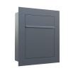 Bari Anthracite Recessed Mailbox