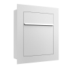 Bari Built-in Mailbox in White