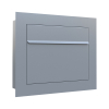 Sora Built-In Mailbox in Metallic Gray