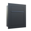 Bari Built-in Mailbox in Black