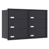 Stockholm for Six Built-In Mailbox in Anthracite
