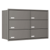 Stockholm for Six Built-in Mailbox in Gray