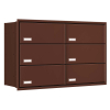 Stockholm for Six Built-in Mailbox in Brown