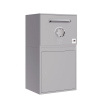 Köln Parcel Box with Flat Roof  - Size  XL in Agate Gray | Freestanding