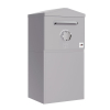 München Parcel Box with Pointed Roof  - Size XL in Agate Gray | Rear Removal - Freestanding