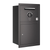 Koblenz Parcel Box - Size XL in Black | Flush Mounting