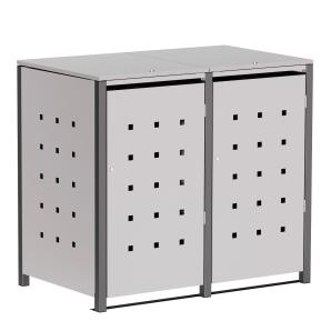 Horst Double Trash Can Shed - 120 Liter