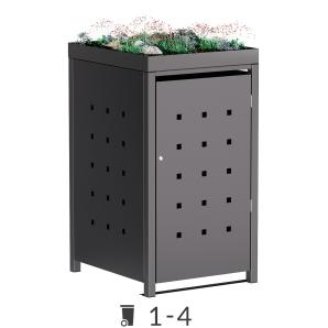 Anna Trash Can Storage with Green Roof - 120 Liter