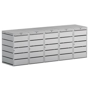 Edda Five-Bin Storage Shed for 240 Liter Bins