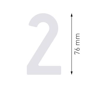 House number | 76mm