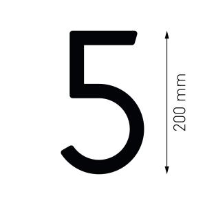 House number | 8 inches