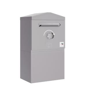 München Parcel Box with Pointed Roof in Size L | Rear Removal - Freestanding