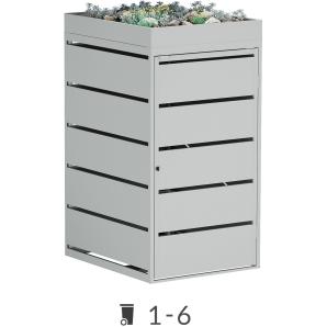 Edgar Trash Can Storage with Green Roof - 240 Liter
