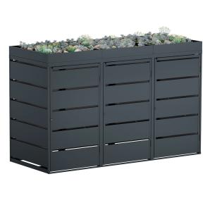 Edgar Triple Trash Can Shed 240 Liter