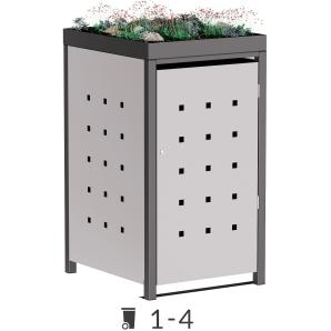 Martha Trash Can Storage Box with Green Roof - 240 Liter