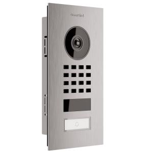 Flush-mounted door intercom system