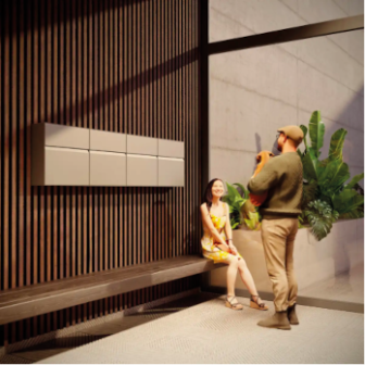 Wall-mounted mailbox